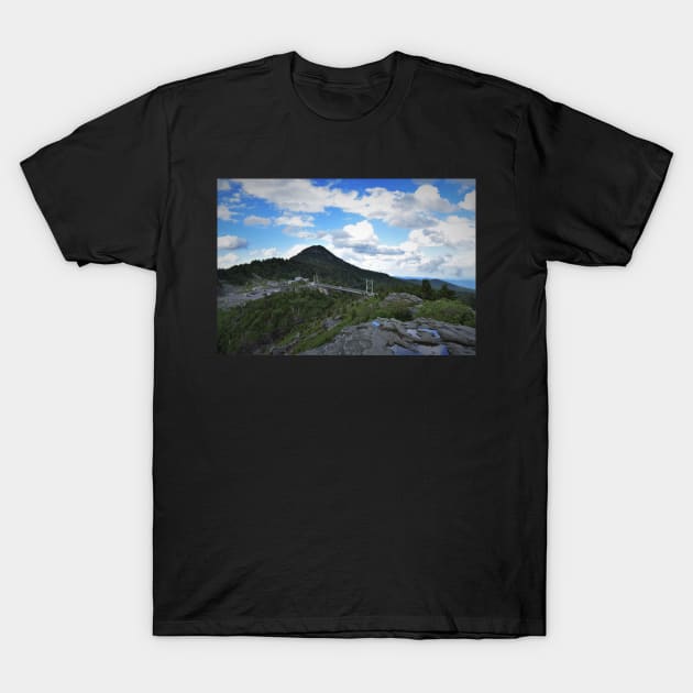 Grandfather Mountain Swinging Bridge T-Shirt by Ckauzmann